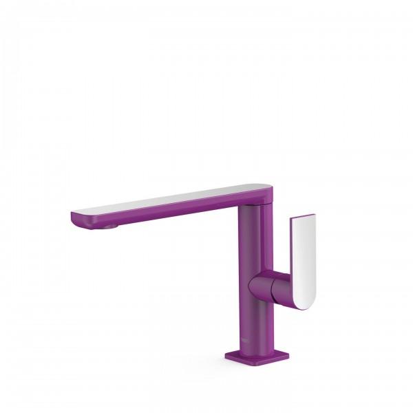 MITIGEUR LAVABO VIOLET CHRROMÉ BEC 35X15 MM - TRES 20020501VI