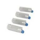 PACK DE 4 TONERS GÉNÉRIQUES POUR OKI C5850 / C5950