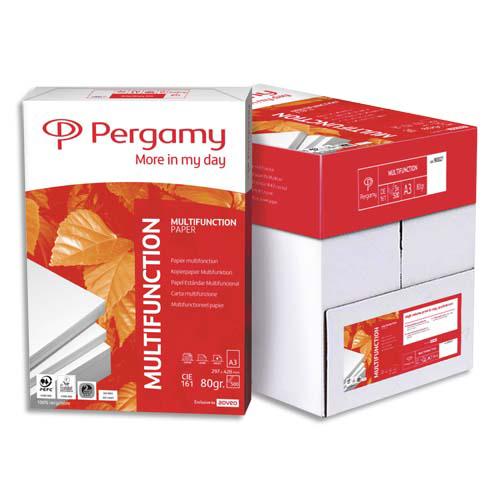 PAPIER PERGAMY MULTIFONCTION CIE 161 - TRES BLANC - 80G - A3 - RAMETTE DE 500 FEUILLES