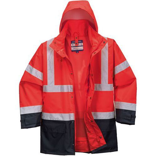 PARKA HAUTE-VISIBILITÉ 5-EN-1 EXECUTIVE S768 ROUGE/JAUNE 3XL - PORTWEST
