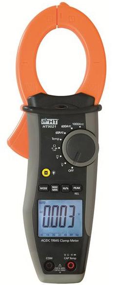 Pince ampèremétrique professionnelle AC/DC TRMS HT9021 - grande ouverture 45 mm - mesure jusqu'à 1000 A - CAT III 1000V et CAT IV 600V_0
