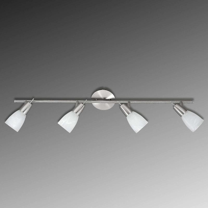 JUST LIGHT. PLAFONNIER LED JULIA ABAT-JOUR EN VERRE MARBRÉ