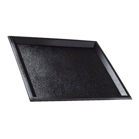 PLATEAU PLASTIQUE IMITATION ARDOISE SOLIA 24 X 24 CM (VENDU PAR 10)