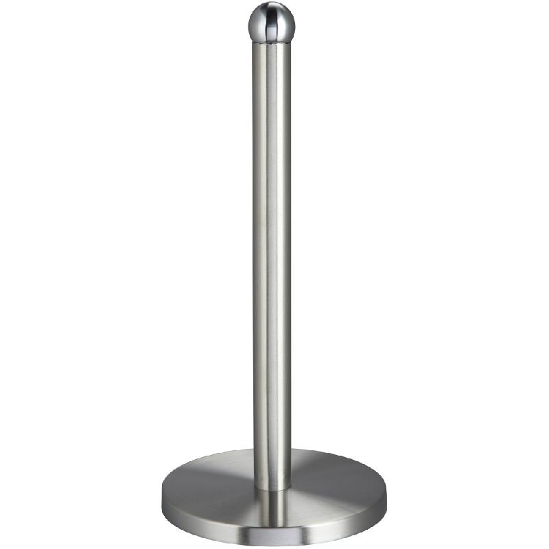 Porte essuie-tout en inox brossé - Hauteur 35 cm - Largeur 14 cm - Profondeur 14 cm_0