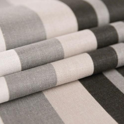 RIDEAU TAMISANT BACHETTE NOIR GRIS SUR MESURE