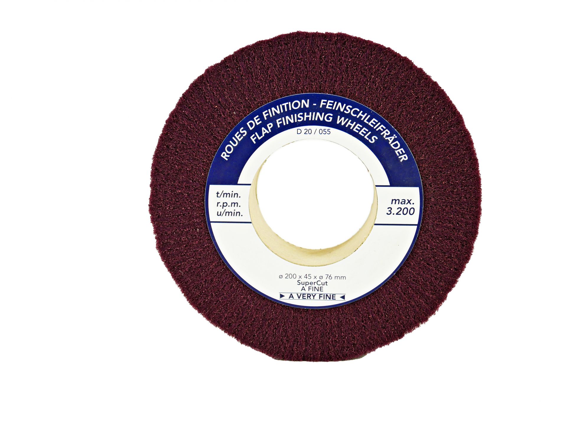 Roue à lamelle avec alésage - finition Flap pour satinage et dépolissage de métaux et surfaces_0