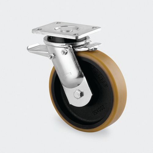 ROULETTE FONTE PIVOTANTE DIAMÈTRE ROUE 200 MM - TENTE