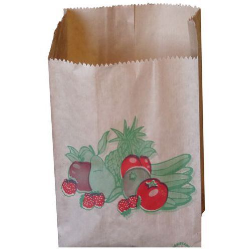 SAC À FRUIT ET LEGUME KRAFT 36 GRS IMPRIMÉ - 4 KGS