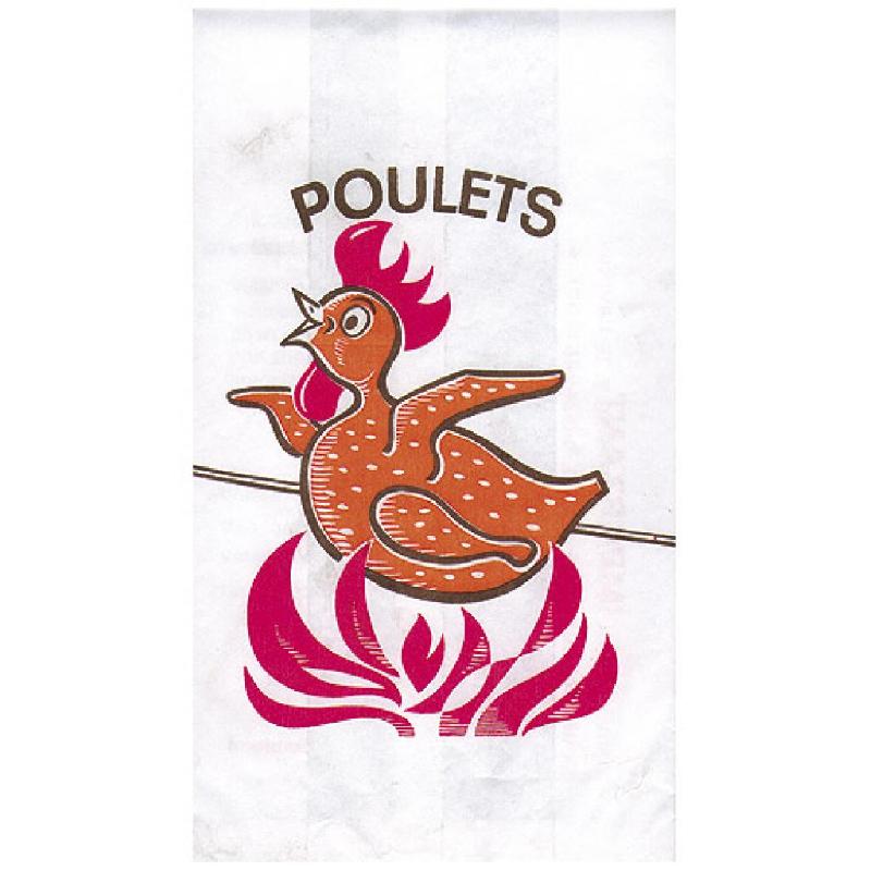 SAC À POULET AVEC DÉCOR 18X70X36 CM X 500 FIRPLAST