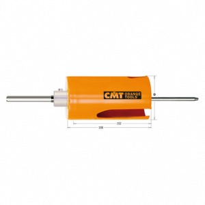 SCIE CLOCHE CARBURE CMT MULTI-USAGE DIAMÈTRE 114MM SERIE LONGUE