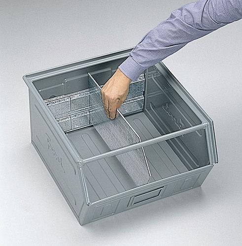SÉPARATION LONGITUDINALE AVEC 2 SUPPORTS POUR BAC À BEC MÉTALLIQUE 88 LITRES