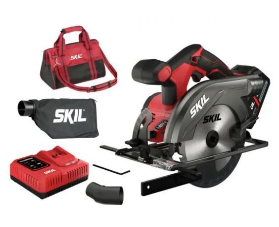 Scie circulaire sans fil Skil 3520 DB - Ø lame 165 mm - Batterie 20V Max et chargeur rapide inclus_0