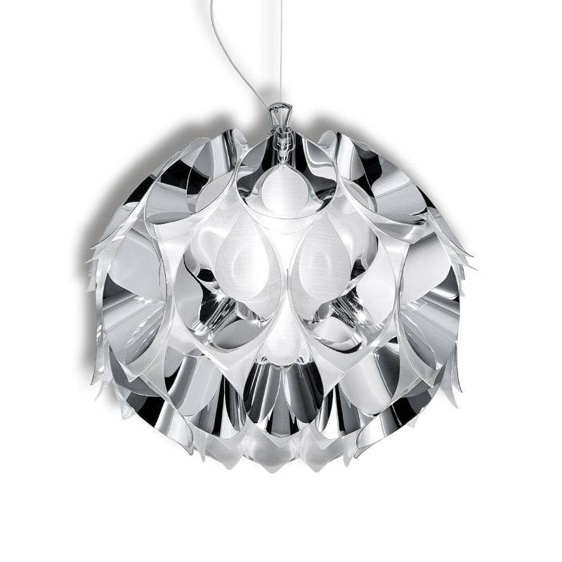 SLAMP FLORA SUSPENSION DE DESIGNER, ARGENT, 36 CM