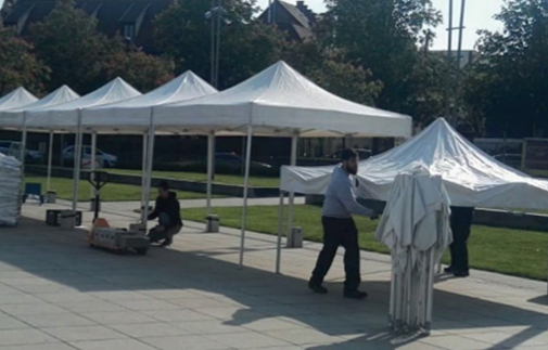 Stand pliant , léger et  maniable - HEXA FR_0