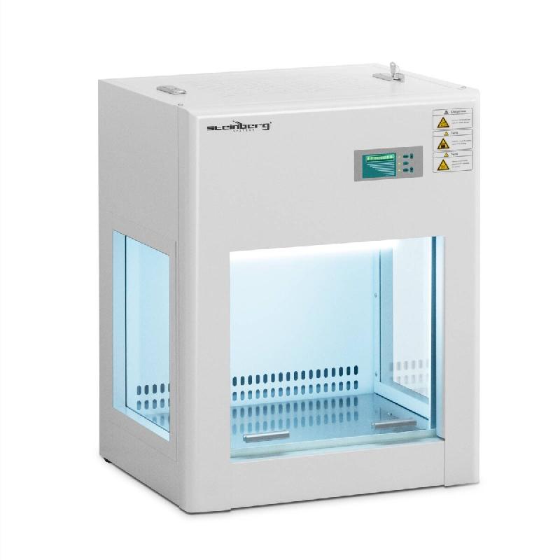 Steinberg Systems - Steinberg Systems Laminar Flow Cabine Flux d'air 0,2-0,6 m/s Lampe UV 8 W Dimensions intérieures 48 x 34 x 37 cm 110 W Chambre à_0