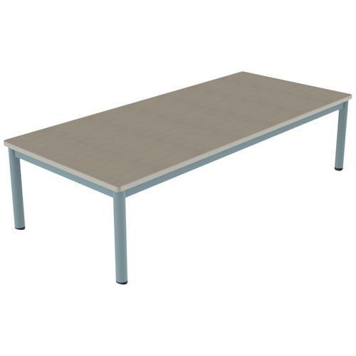 TABLE CARÉLIE MOB 180X80 T1 STR POLY. ÉRABLE G. BEIGE/LAGON - MOBIDECOR