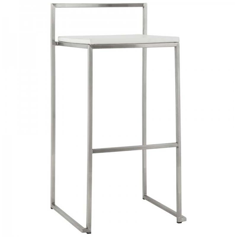 TABOURET DE BAR KARL 87CM BLANC - PARIS PRIX_0