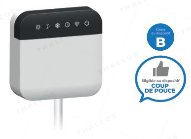 Thermostat connecté pour radiateur électrique - Référence : THAE102001 - Compatible Fil Pilote - Zigbee 3.0/WiFi_0