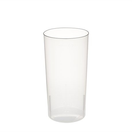 VERRE TUBES INCASSABLE 200 ML PP TRANSPARENT (VENDU PAR 500)