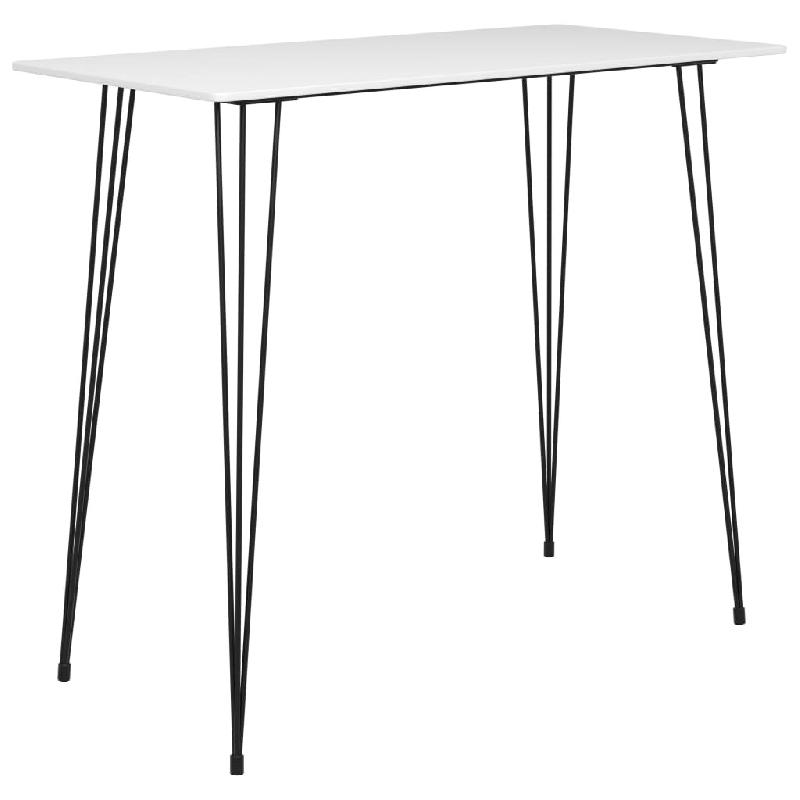 VidaXL Table de bar Blanc 120x60x105 cm Modèle Helios Signature - Bois manufacturé 248144_0