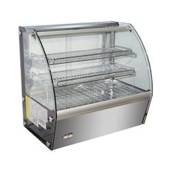 Vitrine Chaude 1 Niveau 100 Litres Acier inoxydable100 682x450x675mm COMBISTEEL - 3667335011605_0