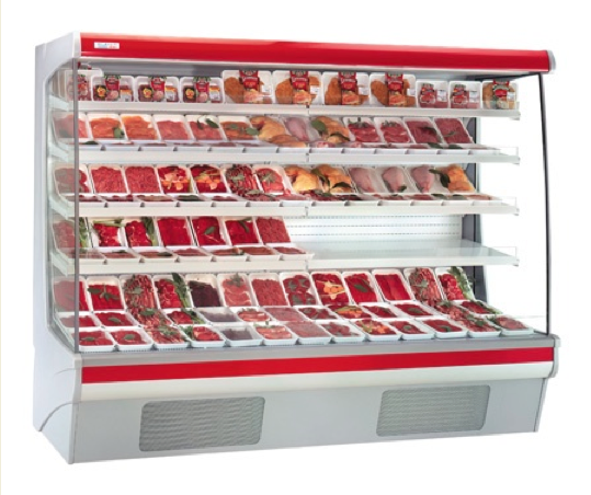 Vitrine réfrigérée Twist 130 GL - froid ventilé ou statique - 4 étagères - 1330 mm de largeur_0