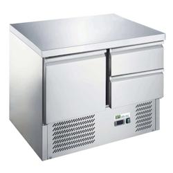 A.C.L - Saladette 1 porte + 2 tiroirs GN 1/1 - 230 L - à tiroirs- finitions inox - inox MM99171067_0