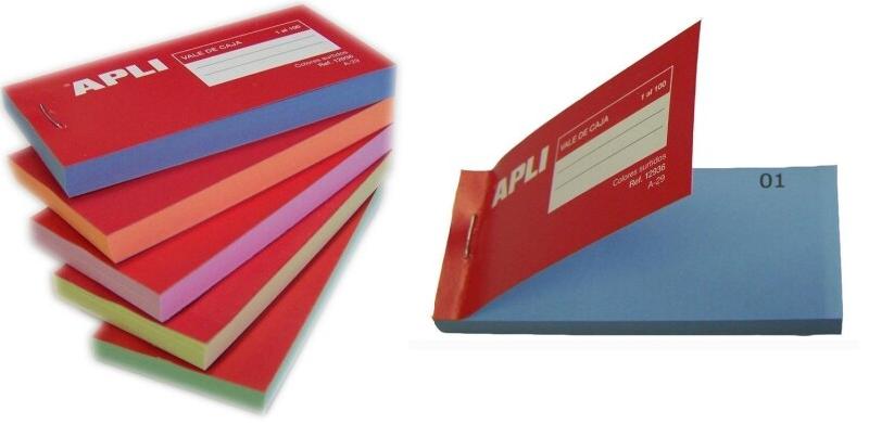 Apli Lot de 10 Blocs vendeur 100 tickets de 00 à 99, coloris assortis (5) - 8410782129363_0