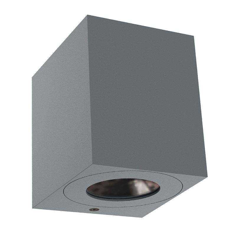 NORDLUX APPLIQUE D\'EXT. LED CANTO KUBI 2, 10 CM, GRISE