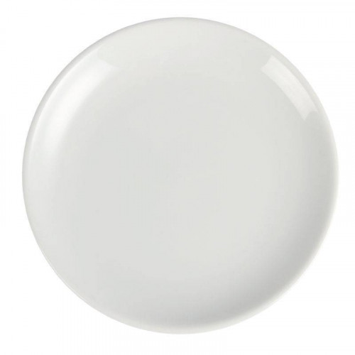 ASSIETTES COUPES EN PORCELAINE BLANCHE OLYMPIA Ø 180 MM - LOT DE 12