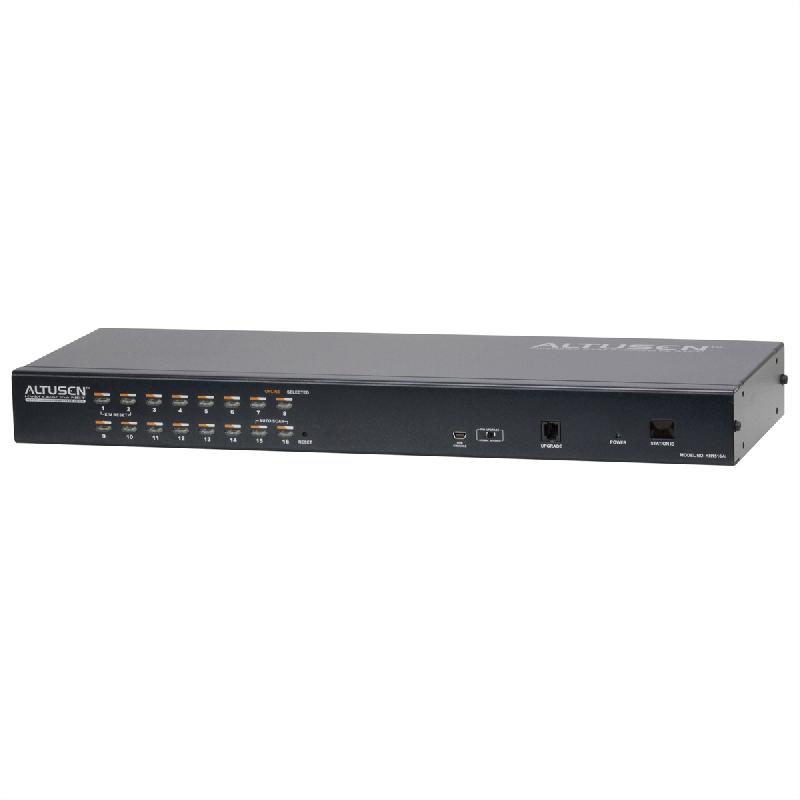 Aten kh1516ai switch kvm over-ip, vga, ps/2-usb over cat 5, 16 ports_0