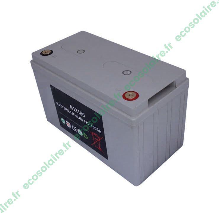 Batterie lithium LiFePO4 100/12 - 100Ah 12V avec BMS - Compatible remplacement batteries plomb_0