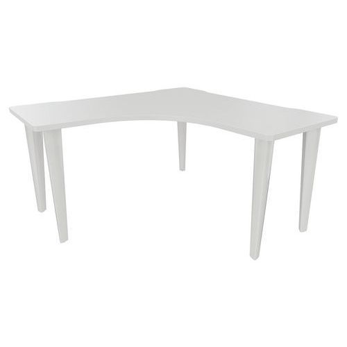 BUREAU EVIDENCE SYMÉTRIQUE 140X140 BLANC/BLANC - VINCO