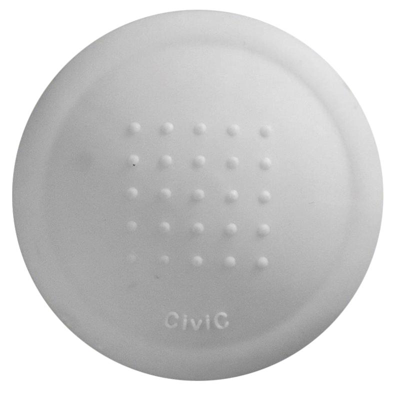 BUTOIR DE BÉQUILLE ADHÉSIF ELIOR BLANC DIAMÈTRE 60MM HAUTEUR 15MM - CIVIC INDUSTRIE - 19602890