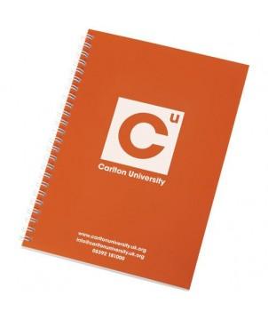 CARNET À SPIRALES A5 ROTHKO ORANGE ET BLANC 50 PAGES - CARNETS PUBLICITAIRES PERSONNALISÉS