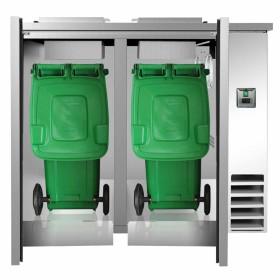 Cellule à déchets réfrigérée 2 portes inox +4/+10°c - 1422x745x1092 mm - CDR-2_0