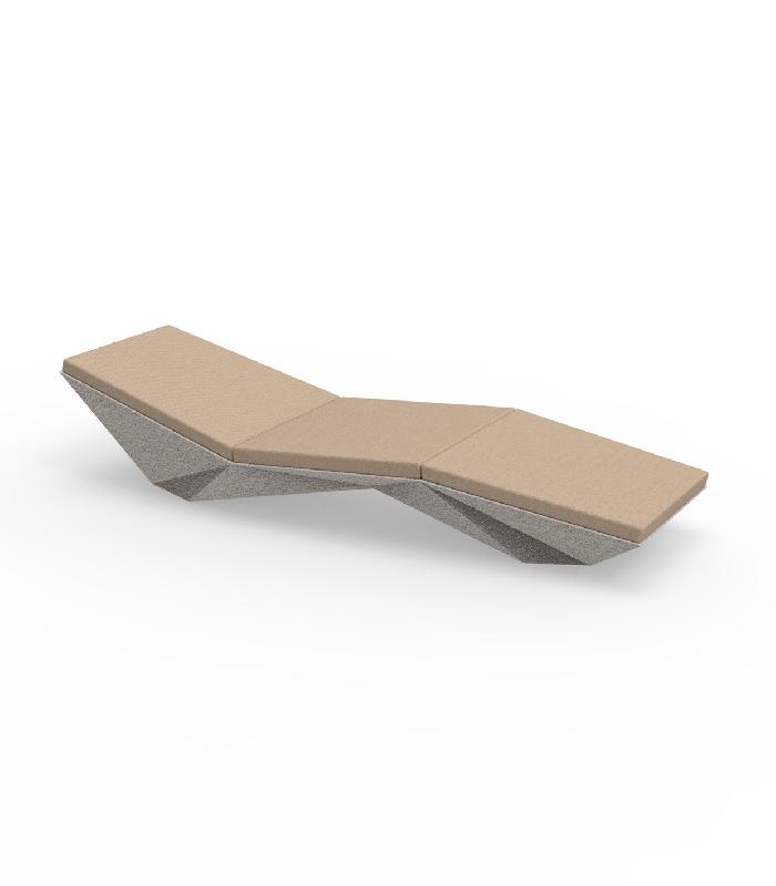 Chaise longue transat FAZ - écru granit_0