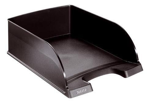 LOT DE 4 - CORBEILLE À COURRIER MAXI FORMAT LEITZ PLUS JUMBO NOIRE