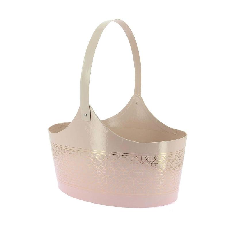 Corbeille ovale Candy avec anses rabattables 36x25x15cm_0