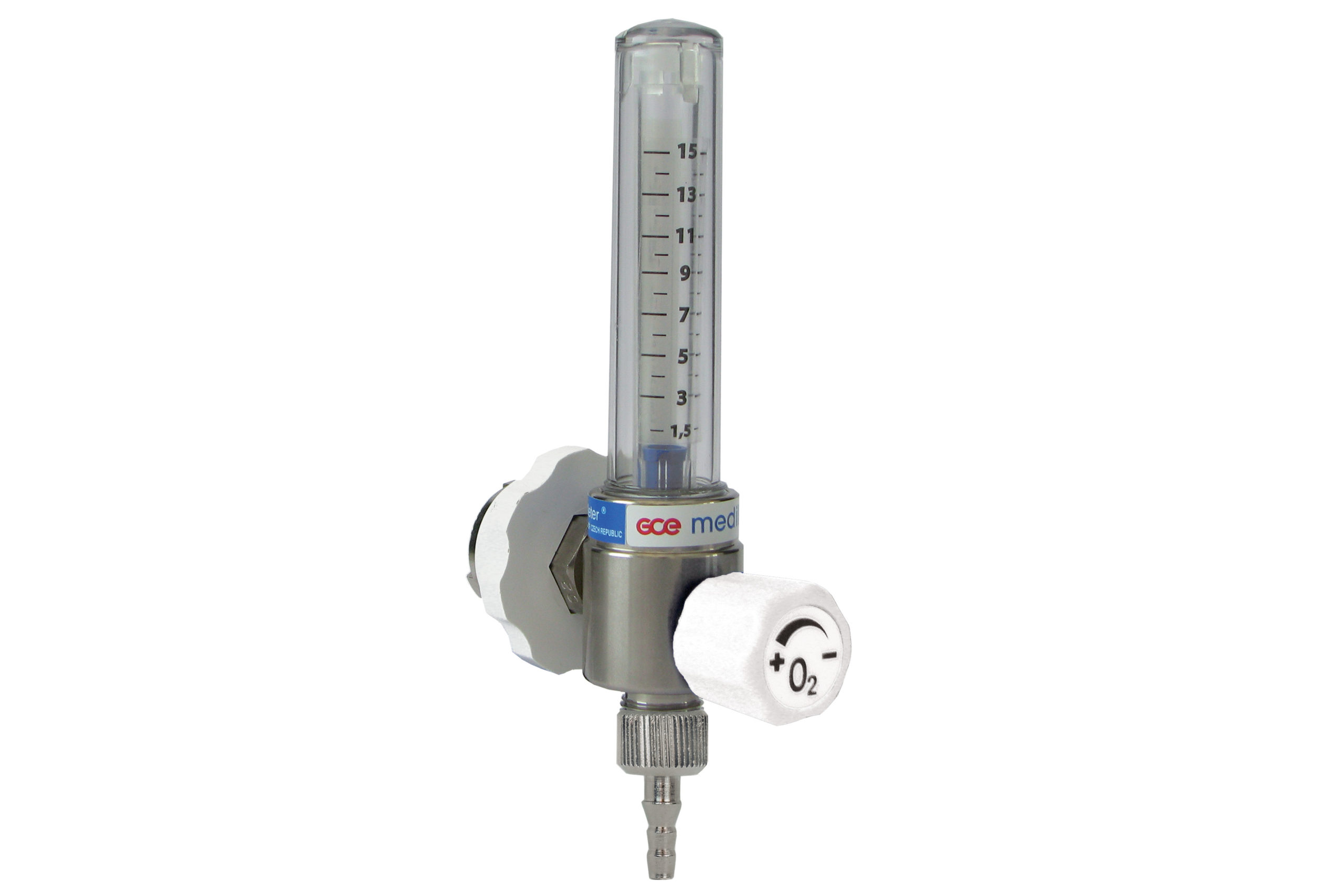 Débitmètre d'oxygène médical à colonne avec embout verrouillable - medimeter_0