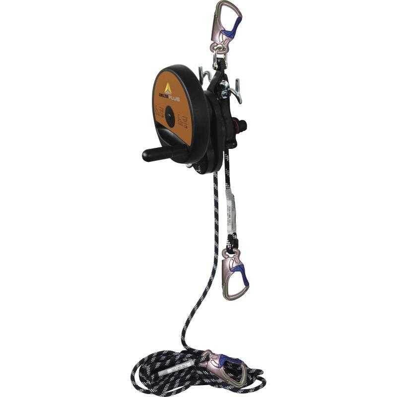 Descendeur, appareil de sauvetage et de levage avec volant - Rescuehub TC063 - capacité 225 kg, homologué pour 2 personnes_0