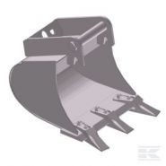 Ebdtlh01a300kr - Godet d'excavation profond 28 kg - Tranchant de couteau et Hardox 400_0