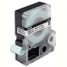 EPSON CASSETTE POUR LW-400/900P - LC5TBN9 TRANSPARENT NOIR SUR TRANSPARENT 18/9 C53S626406
