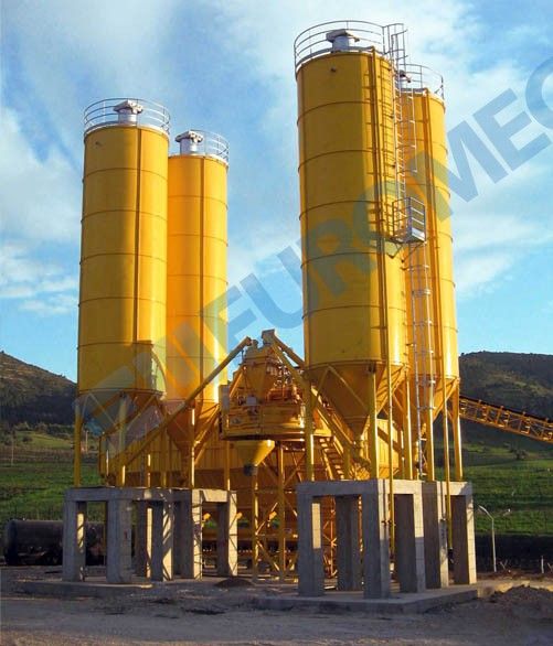 Euro Mix/MP centrale à béton - Euromecc - 10 à 88 m3/h - béton de haute qualité pour préfabrication_0