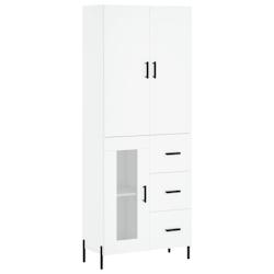 Helloshop26 - Buffet bahut commode armoire meuble de rangement organisateur cuisine salle de séjour salon haut 69,5 x 34 x 180 cm 02_0032527 - 300021_0