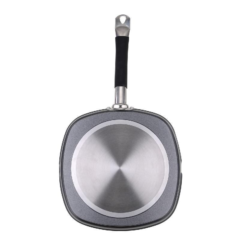 Masterpro - Poêle Grill en Aluminium Forgé 28x28x4,5 cm - gris aluminium Q2393_0