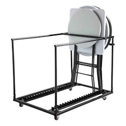 Oviala Business Chariot pour mange debout - Oviala - noir acier 105126_0