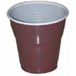 Packnwood FHC - 4 800Pcs - Goblet plastique PS marron blanc Ø 5,5cm H52mm 70ml - marron plastique FHC210G12_0