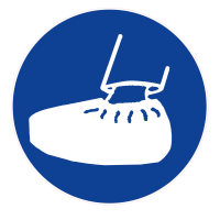 PANNEAU OBLIGATION DE PORTER DES SUR-CHAUSSURES