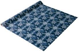 PAPIER CADEAU DE NOËL 'FROSTY NIGHT', EN ROULEAU - LOT DE 2